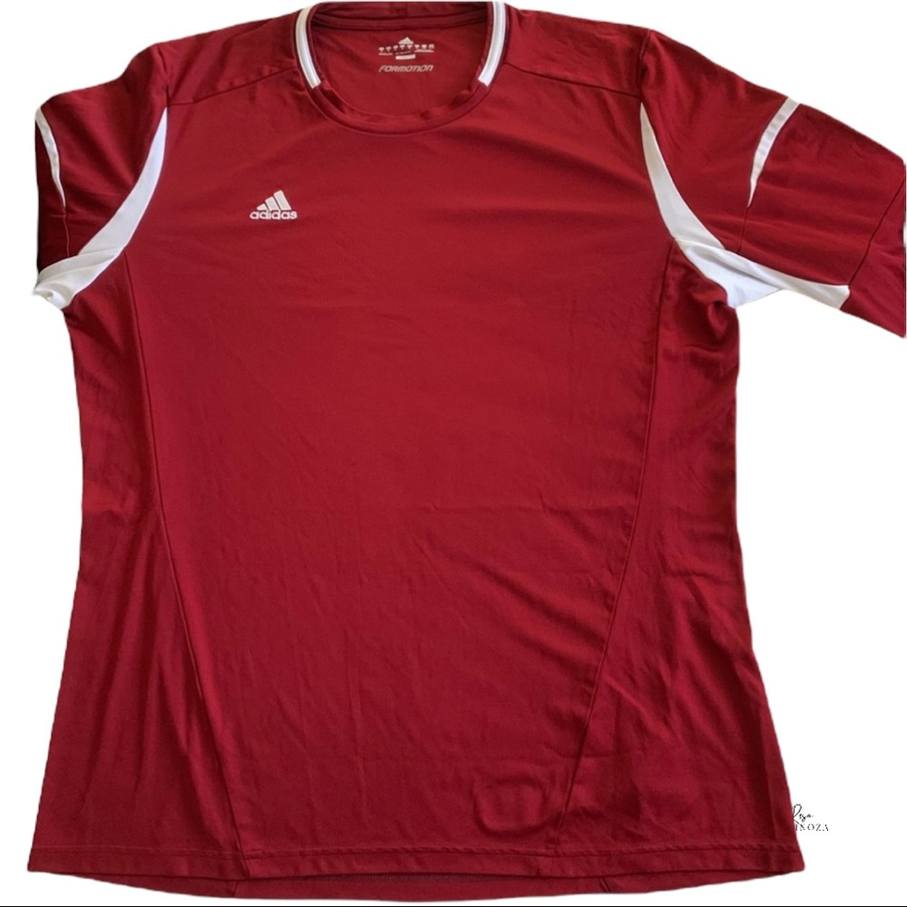 Adidas Mens Large formation clima lite long sleeve maroon